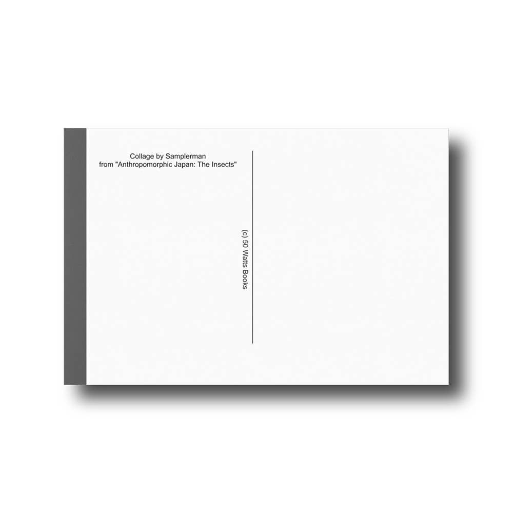 Postcard - bug orchestra by the French artist Samplerman