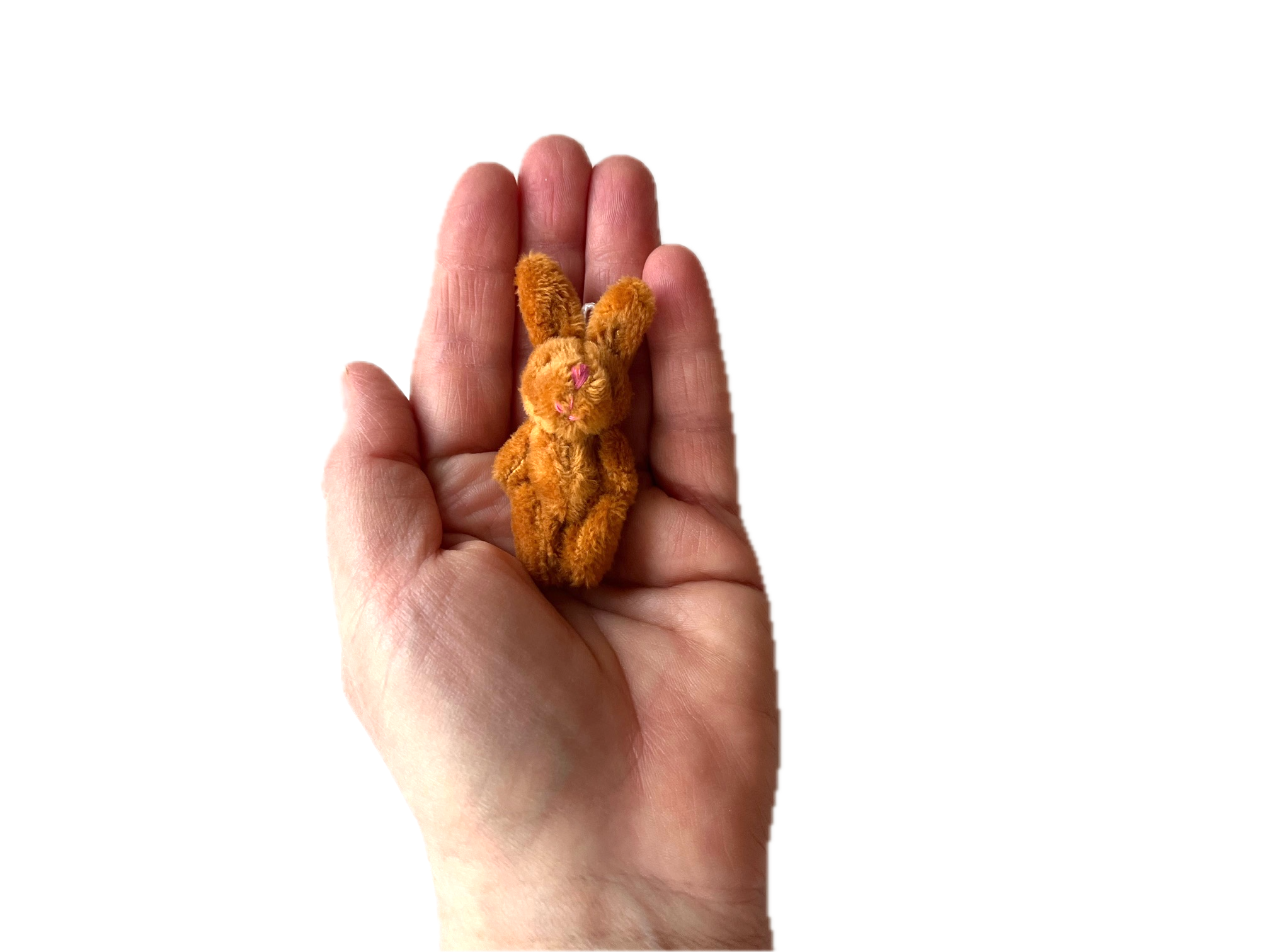 Tiny Ginger Stuffed Bunny Rabbit