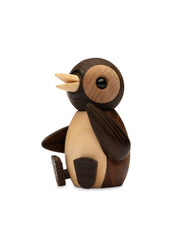 "Snow" Wooden Penguin Figurine