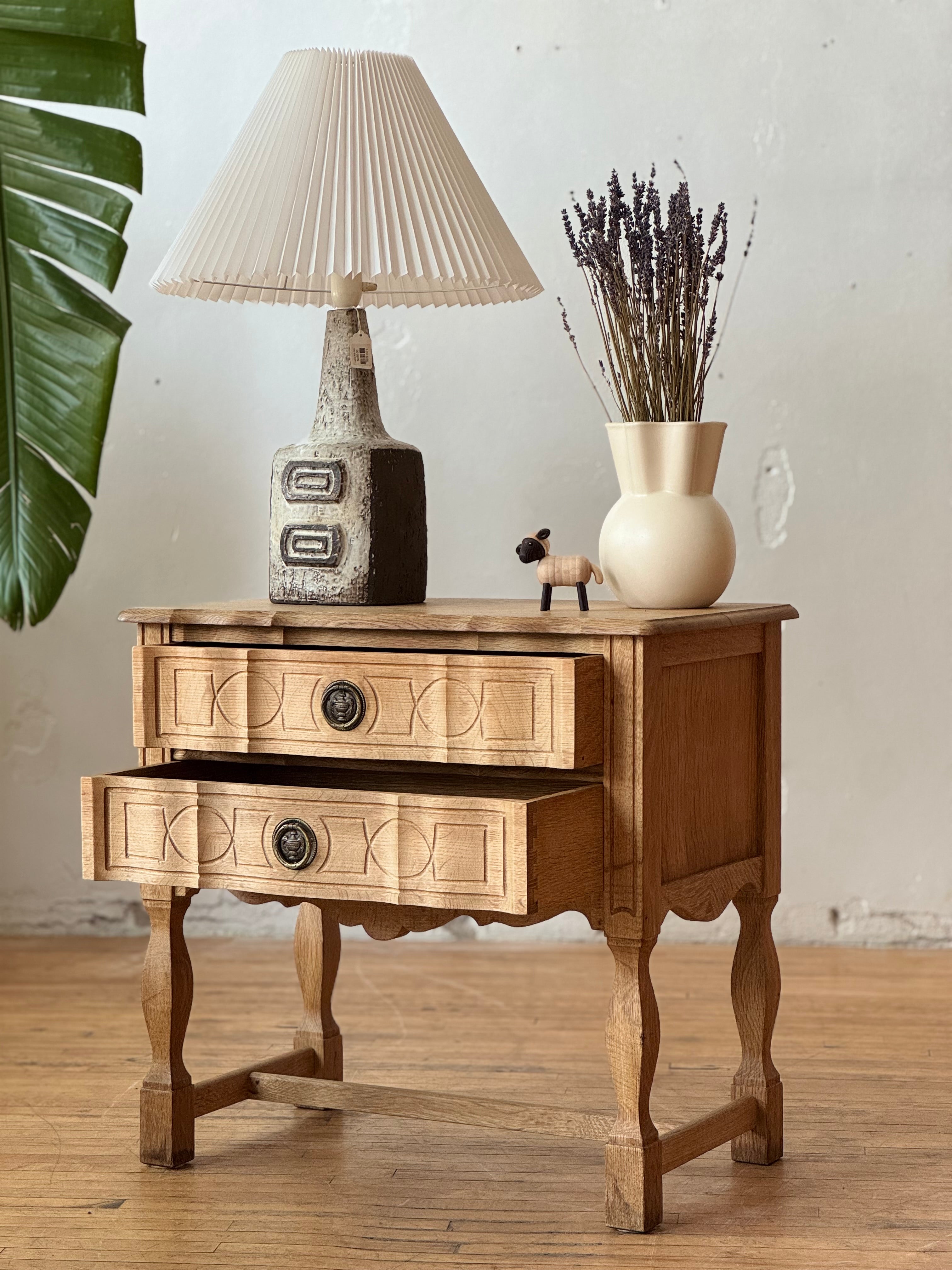 Danish Chest / Side Table in Oak By Henning Kjaernulf #3375