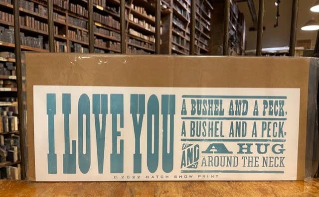 I Love You A Bushel And A Peck Poster: Packaged - Variety