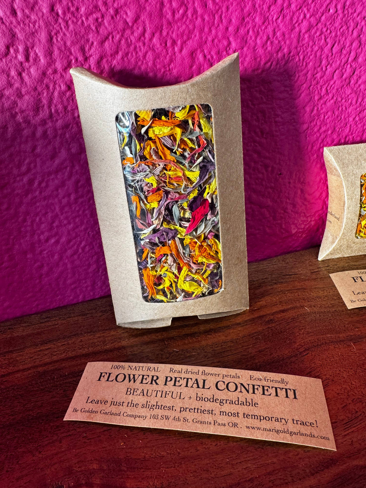 Flower Petal Confetti Party Envelopes: Zinnias and Marigolds