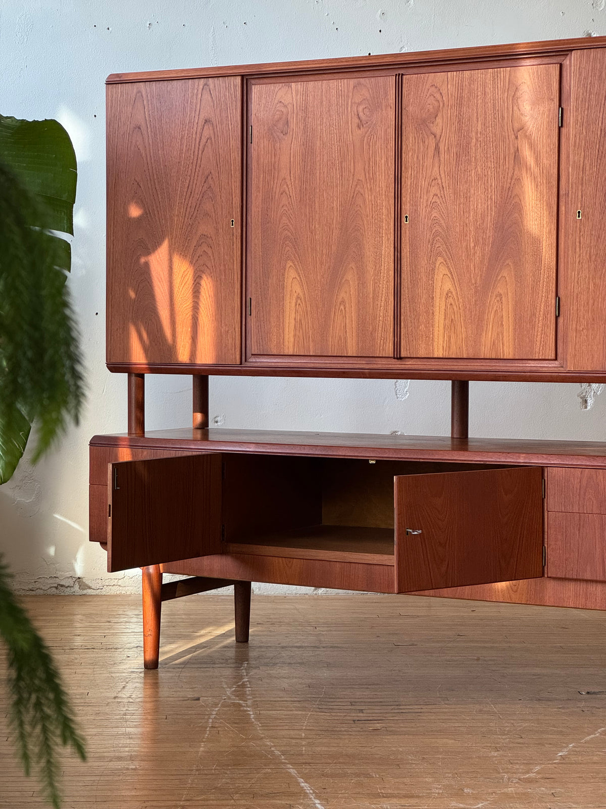 Danish Modern Highboard in Teak