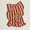 SIMPLE STRIPED TERRY TOWELS - BLUSH/TERRACOTTA: HAND