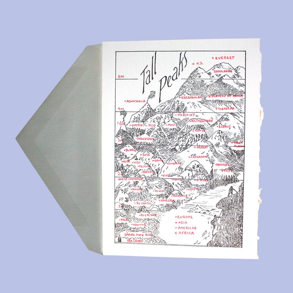 Tall Peaks Greeting Card