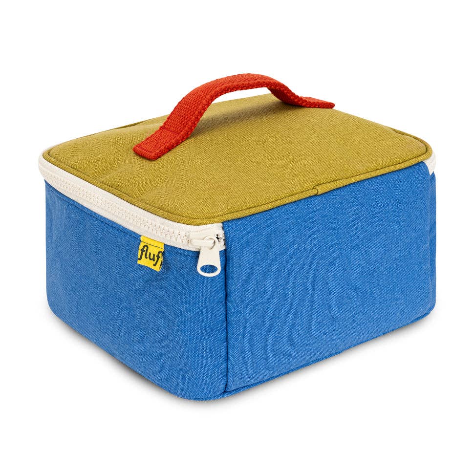 Square Lunch Bag: Cobalt Cactus