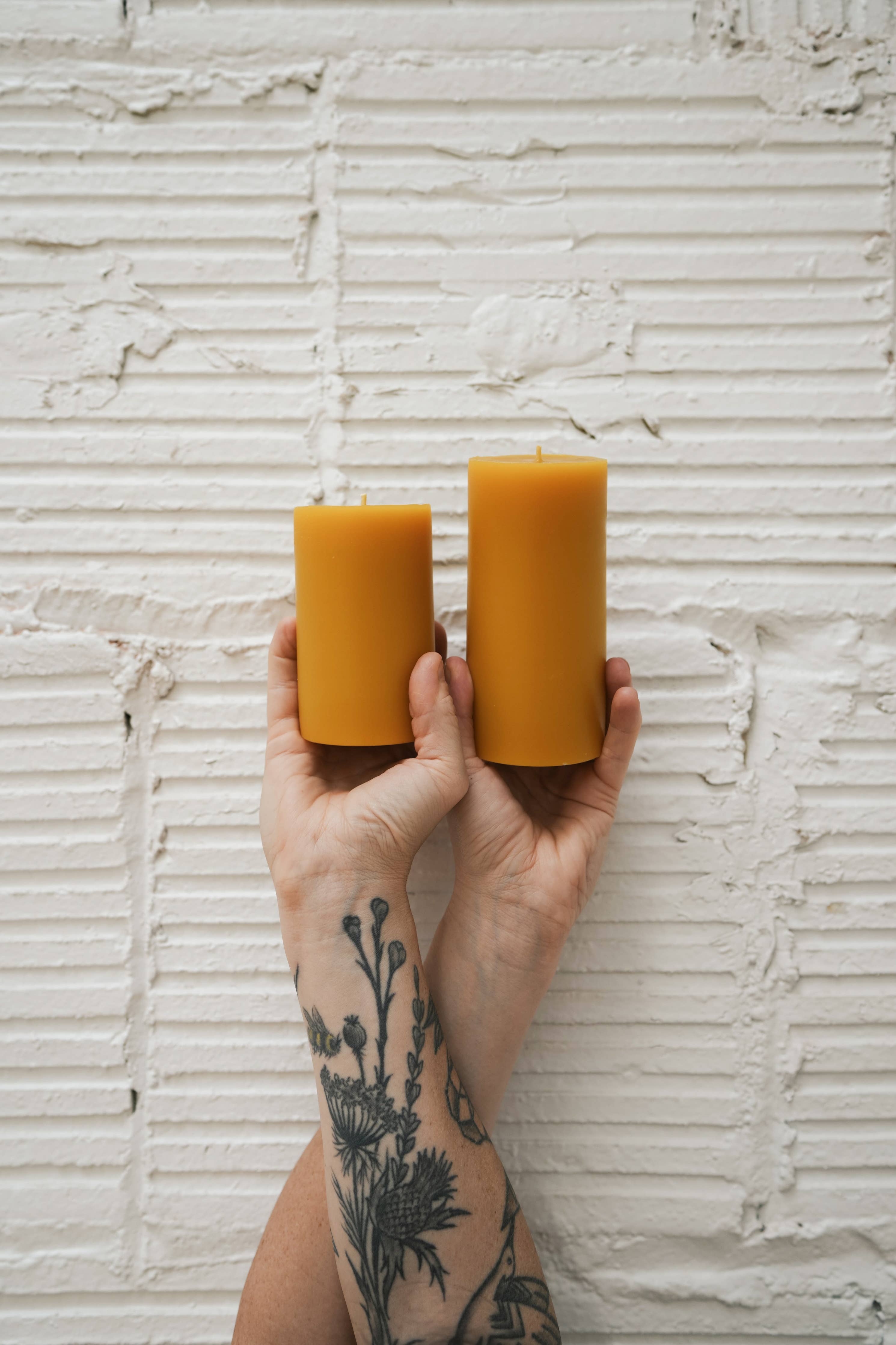 2.5" x 4.5" - Beeswax Pillar