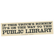 "Public Library" Bumper Sticker