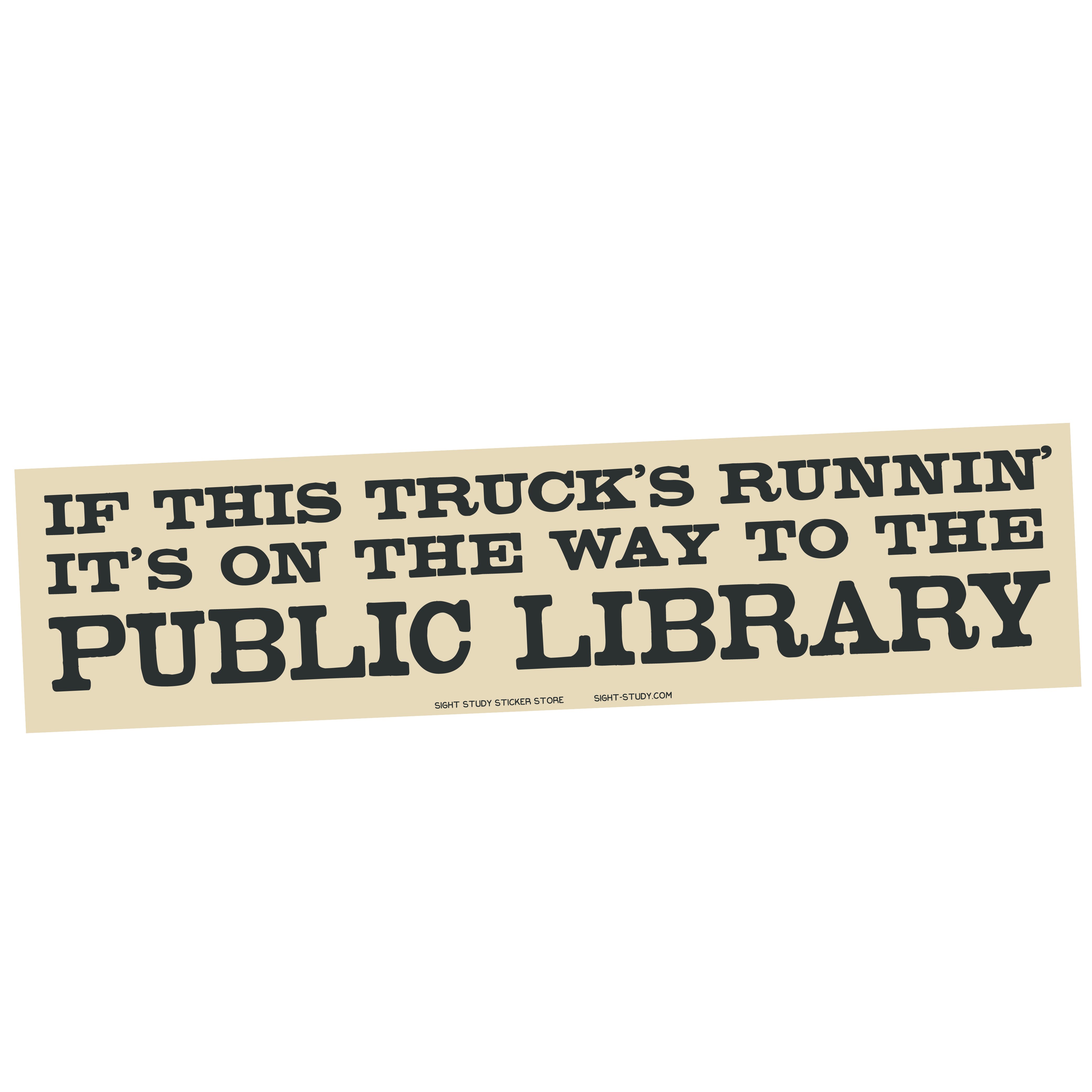 "Public Library" Bumper Sticker