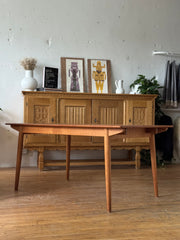 Teak & Oak Dining Table #2682
