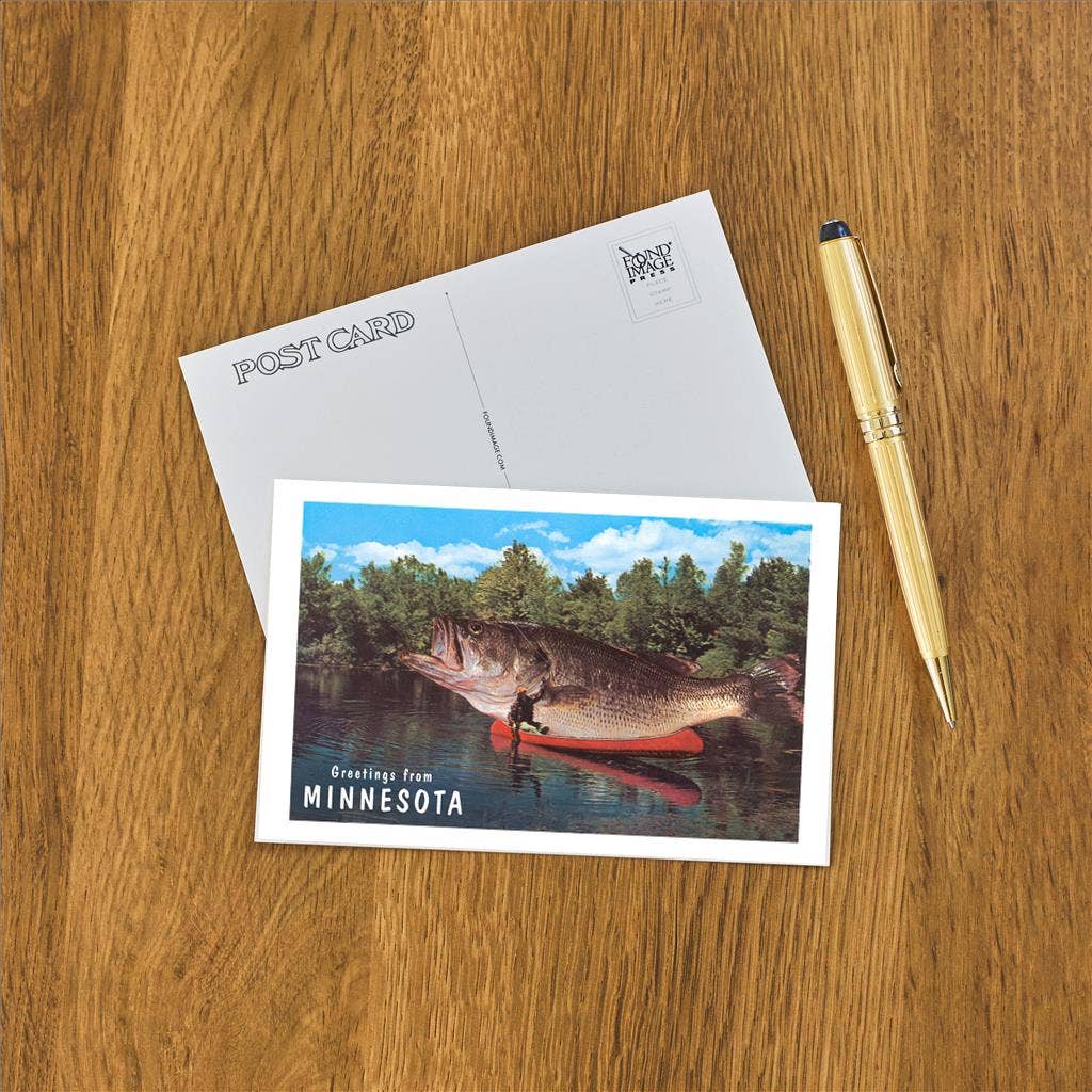 Giant Fish, Greetings from Minnesota Postcard