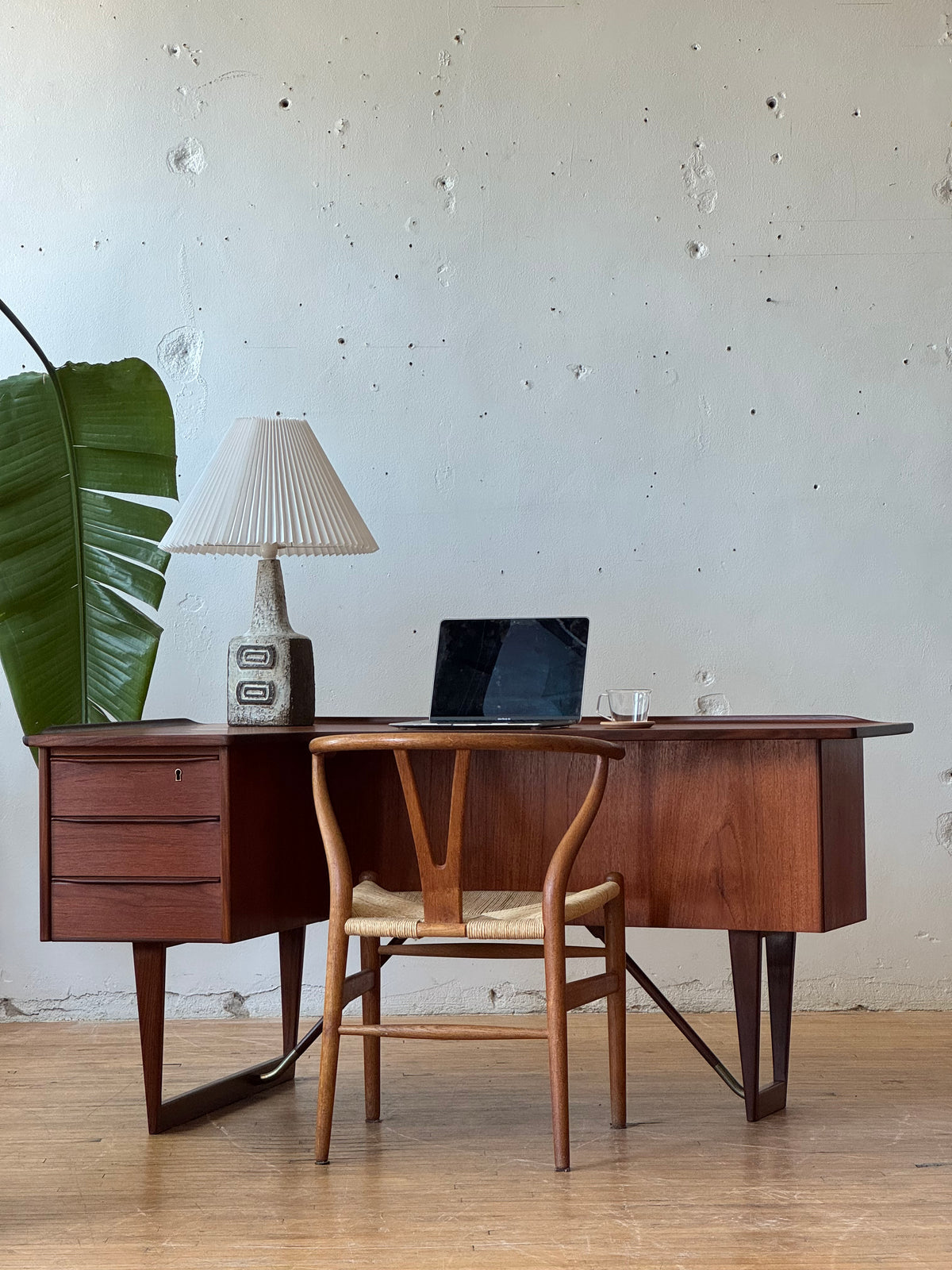 Danish Desk In Teak Designed by Peter Lovig Nielsen