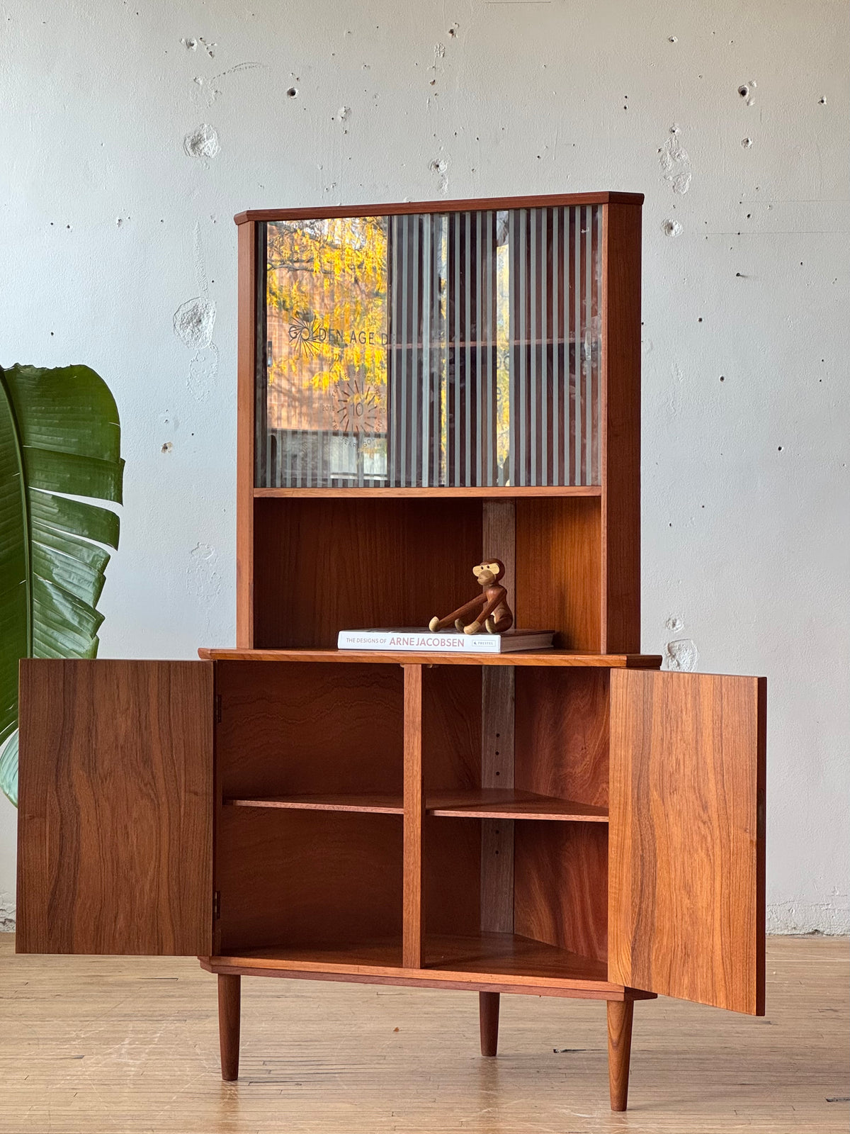 Danish Teak Corner Cabinet #3601