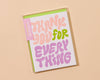 Bubble Thank You Letterpress Greeting Card: Single Card