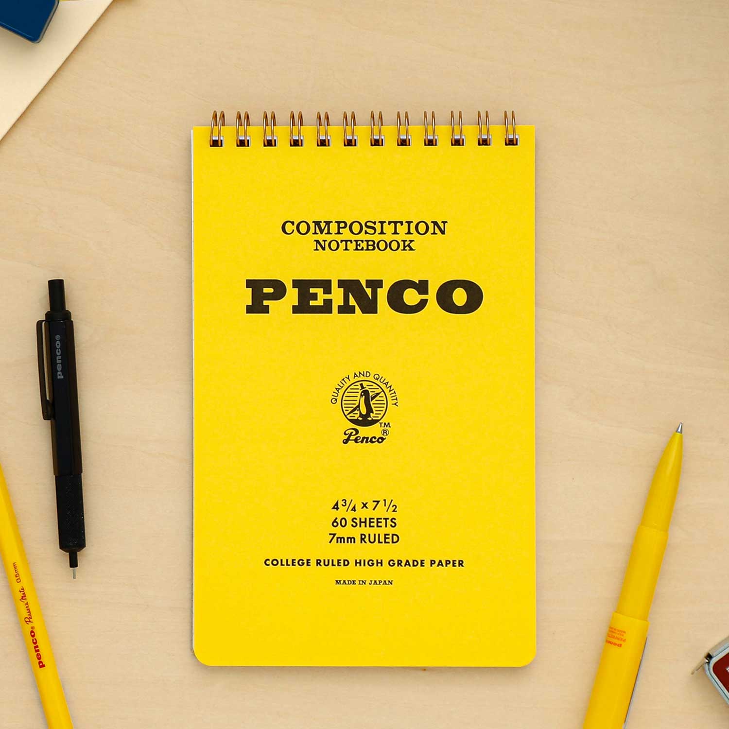 Medium Coil Note Pad: Yellow