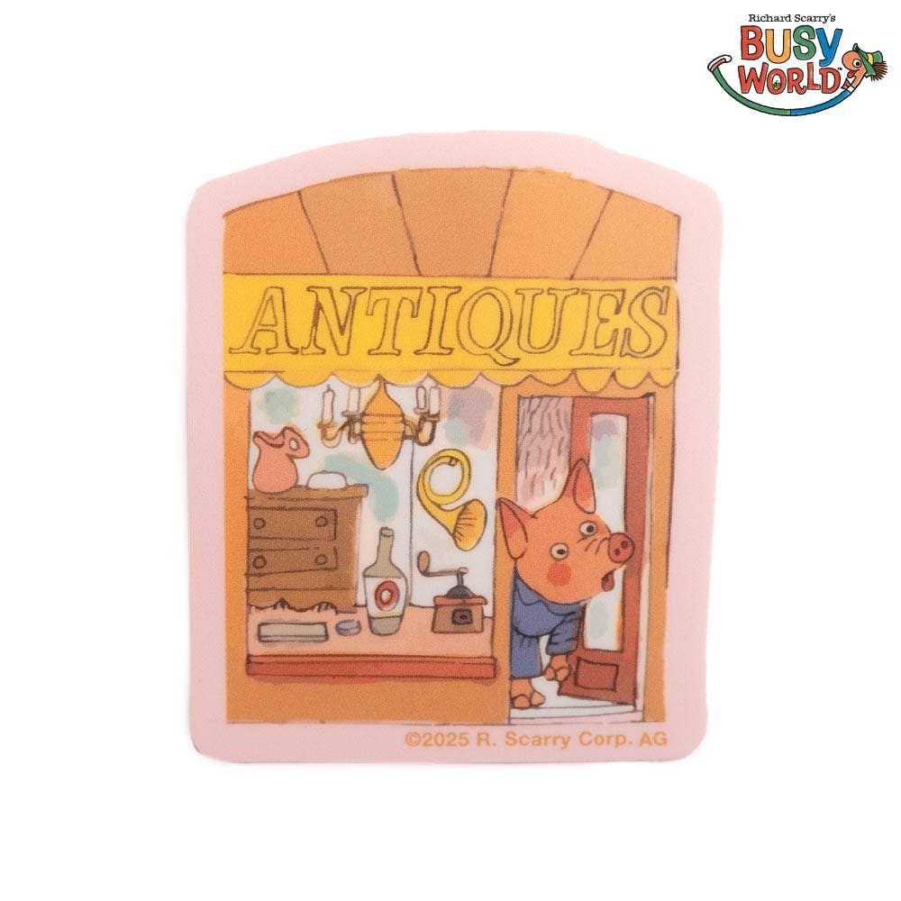 Richard Scarry® Antique Shop Sticker