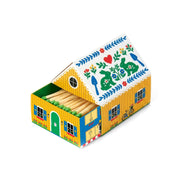 Swedish Matchbox Cottage: Yellow, Blue & Red