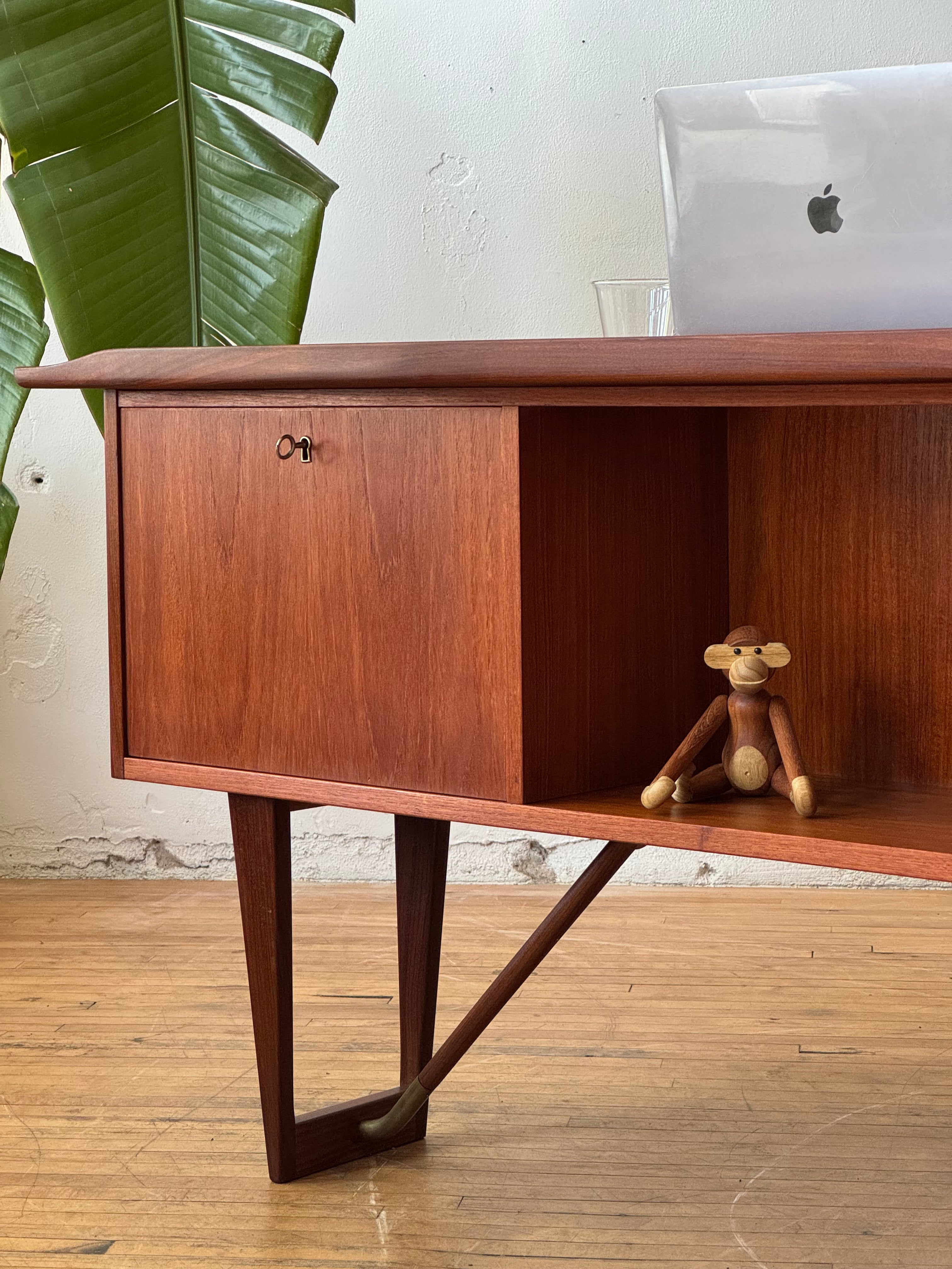 Danish Desk In Teak Designed by Peter Lovig Nielsen