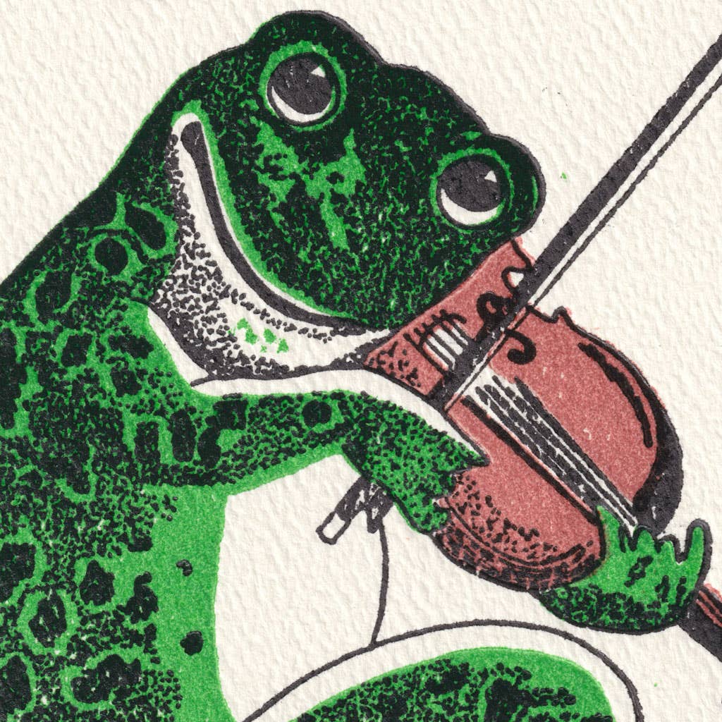 Fiddler Birthday Greetings Card
