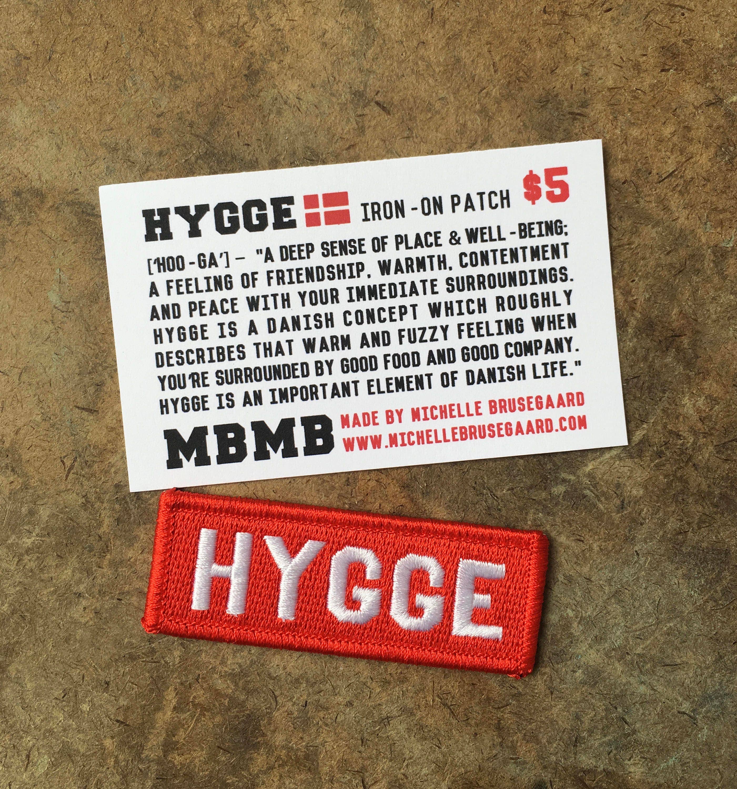Hygge- Iron On Patch