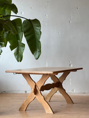 Danish Dining Table in Solid Oak by Henning Kjaernulf Dining #2671