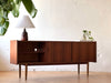 Mid-Century / Danish Modern Walnut Sideboard / Credenza Designed By Nils Jonsson For Troeds