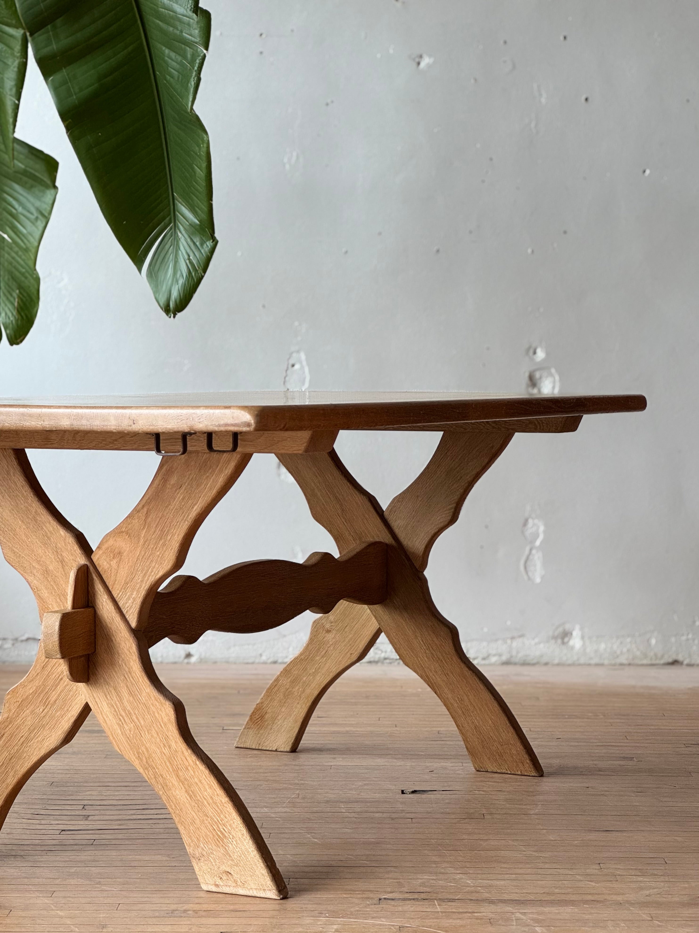 Danish Dining Table in Solid Oak by Henning Kjaernulf Dining #2671