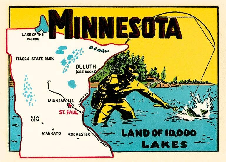Minnesota Land of 10,000 Lakes Magnet