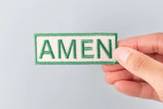 AMEN Embroidered Iron-On Patch