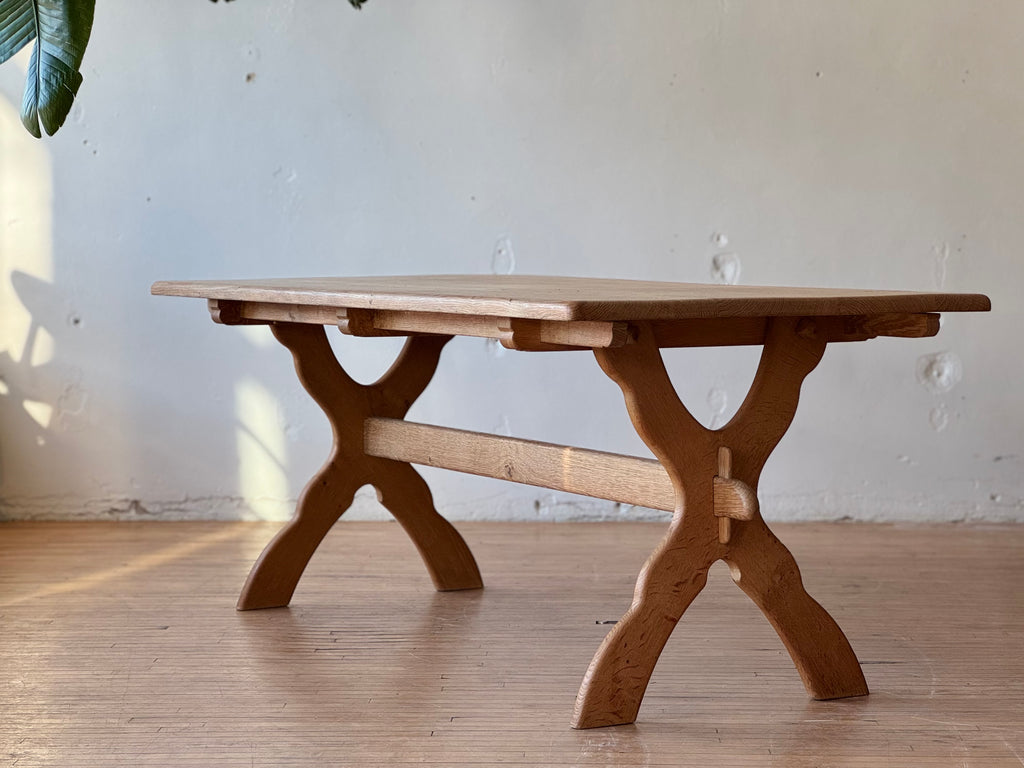 Danish Dining Table In Oak Designed By Henning Kjaernulf #578