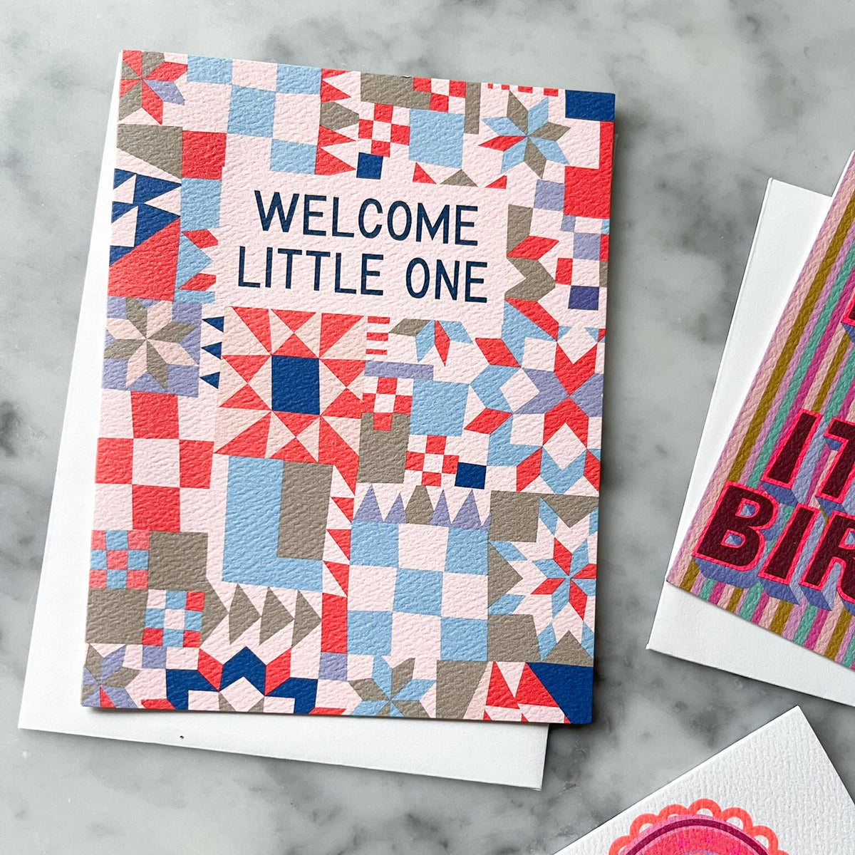 Welcome Little One Baby Quilt Note Card