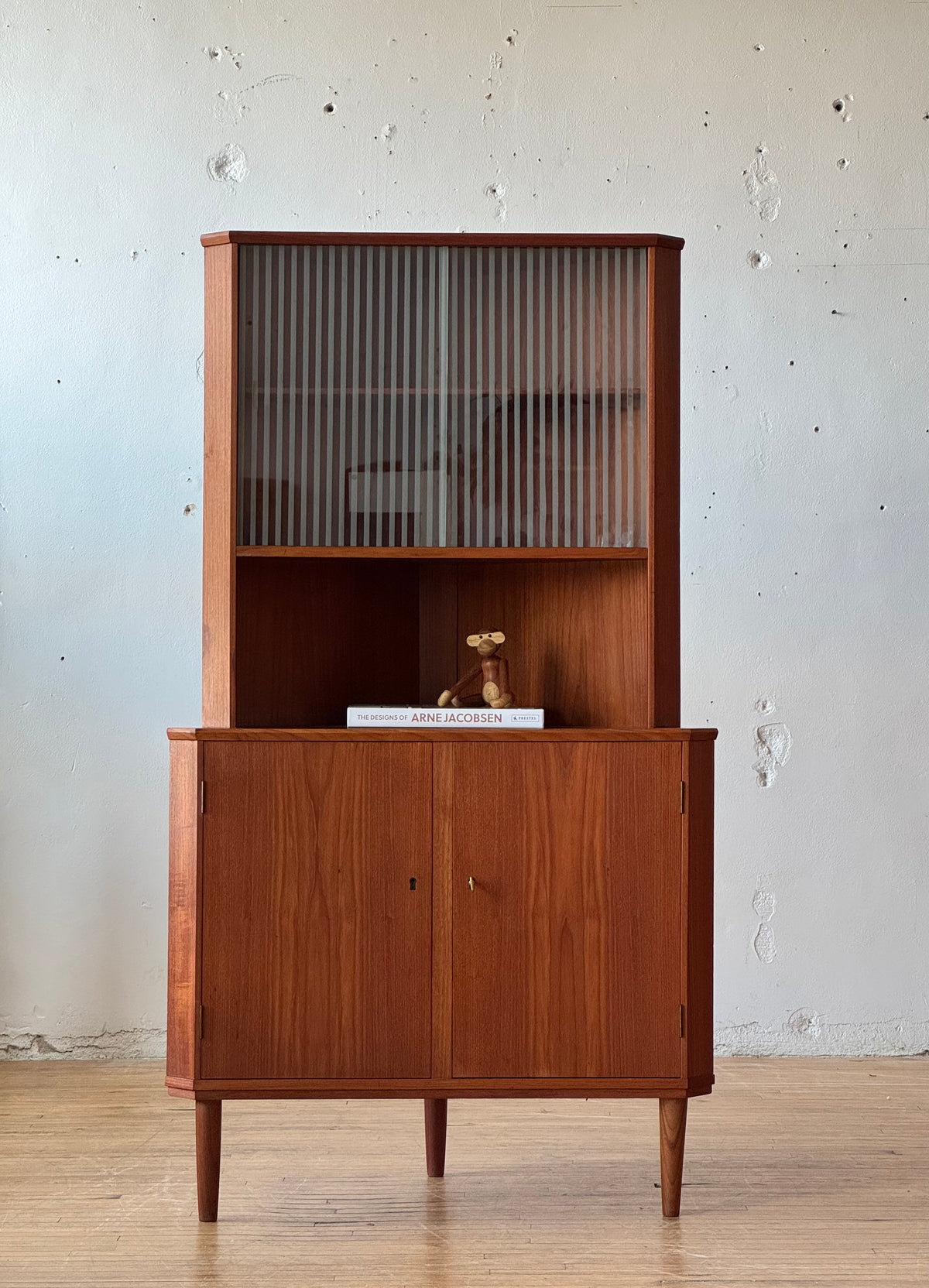 Danish Teak Corner Cabinet #3601
