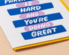 Parenting is Hard Letterpress Greeting Card - Mother's Day