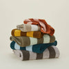 SIMPLE STRIPED TERRY TOWELS - IVORY/FLAX: HAND