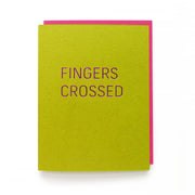 Fingers Crossed Greeting Card