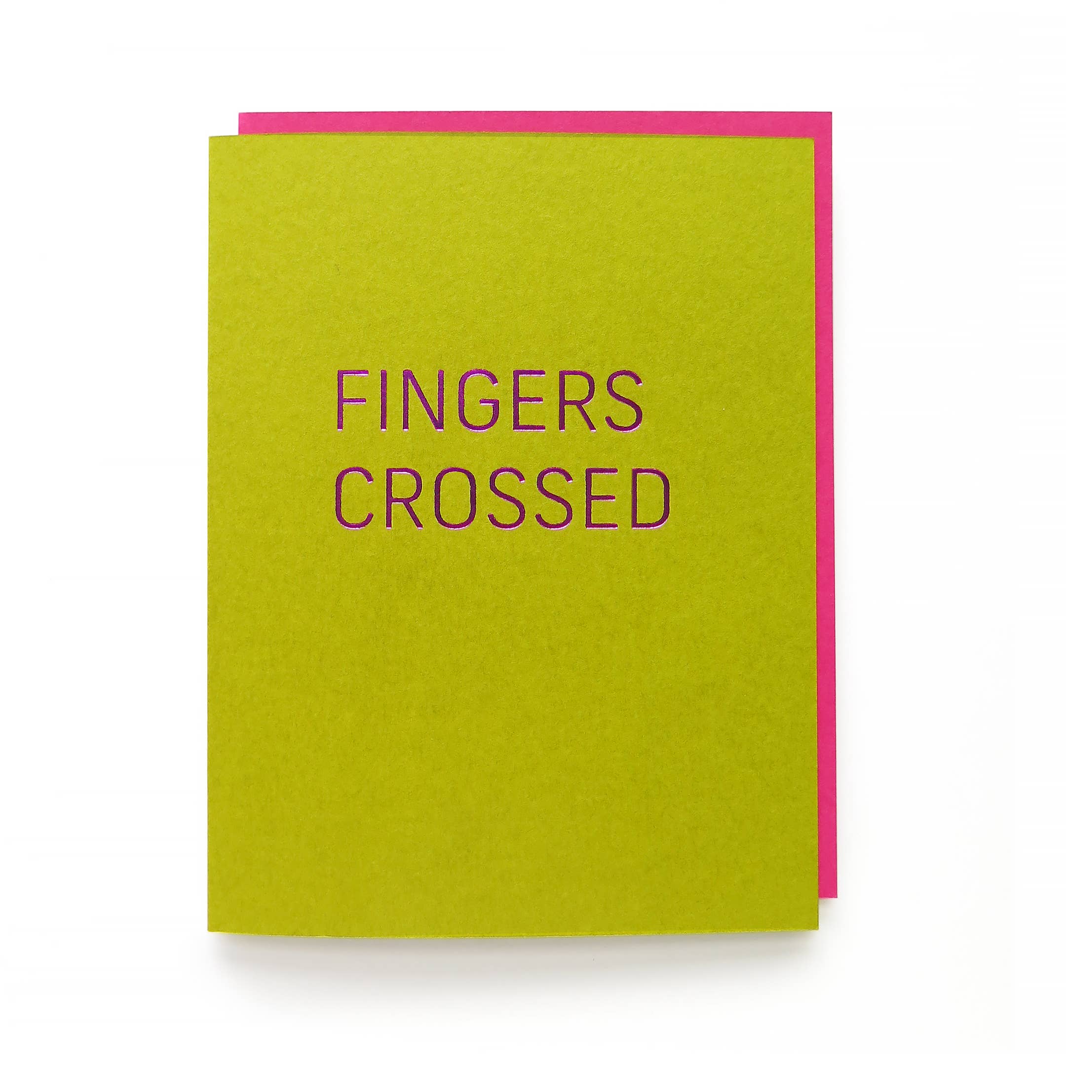 Fingers Crossed Greeting Card