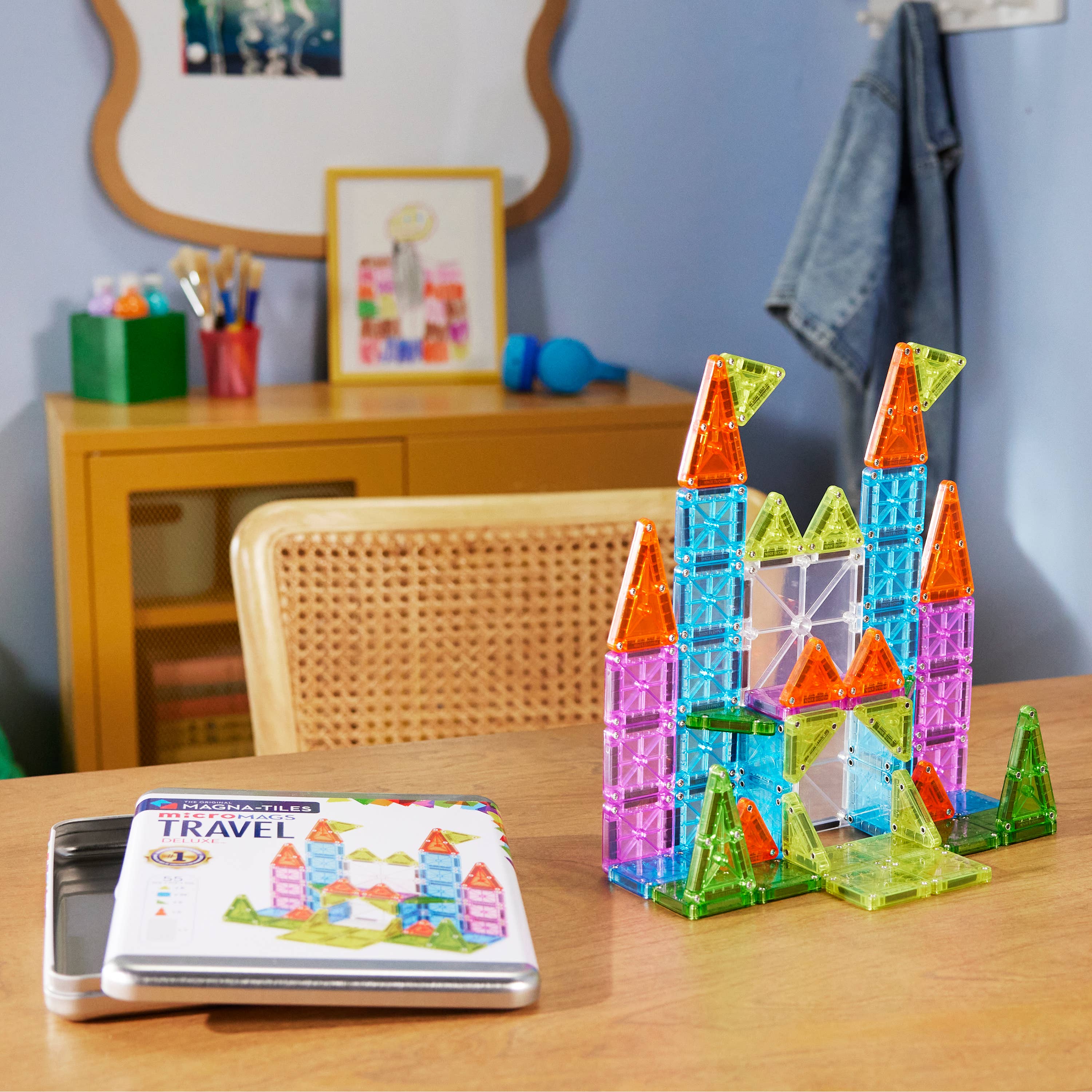 Magna-Tiles 55-Piece Travel Set