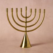 Brass Horn Menorah
