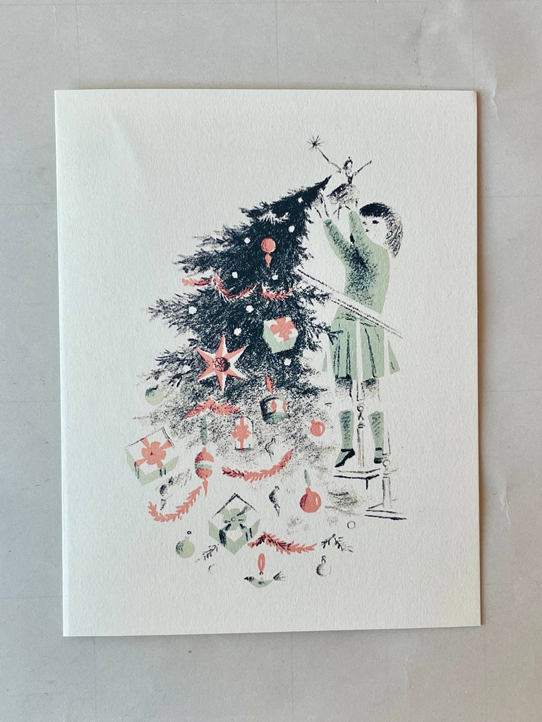 Decorating the Tree Holiday Card