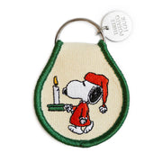 Cozy Christmas Night Snoopy Patch Keychain