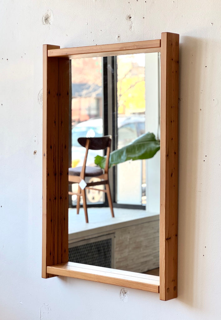 Large Swedish Mirror In Pine Designed By Sven Larsson