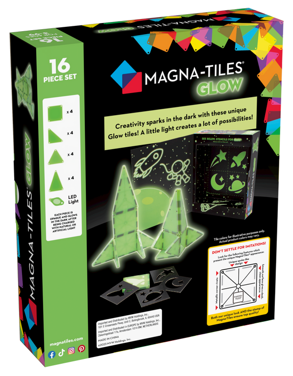 Magna-Tiles Glow 16-Piece Set