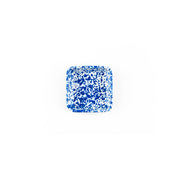Splatter Enamelware Small Square Tray: Blue Splatter