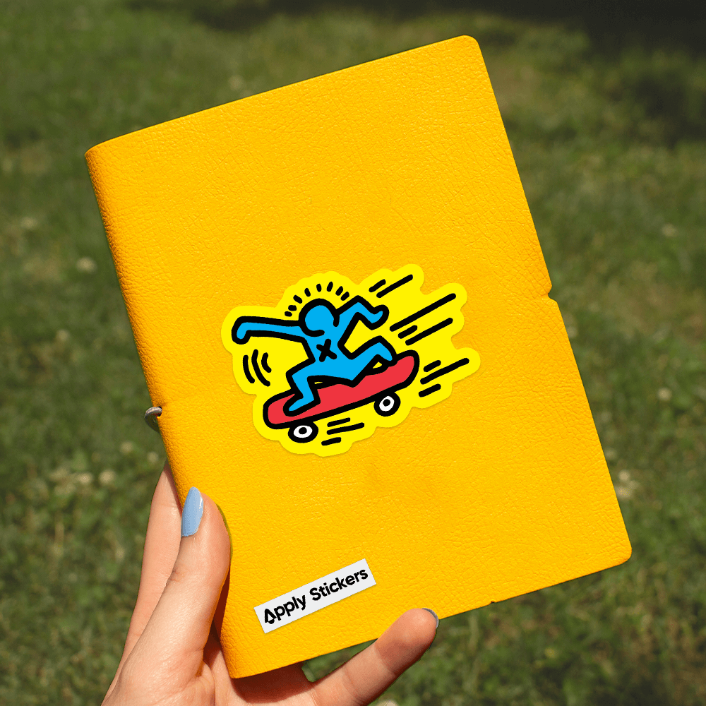 Skater by Keith Haring Sticker