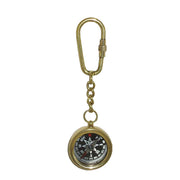 Polished Brass Compass Keychain, 1-1/8"