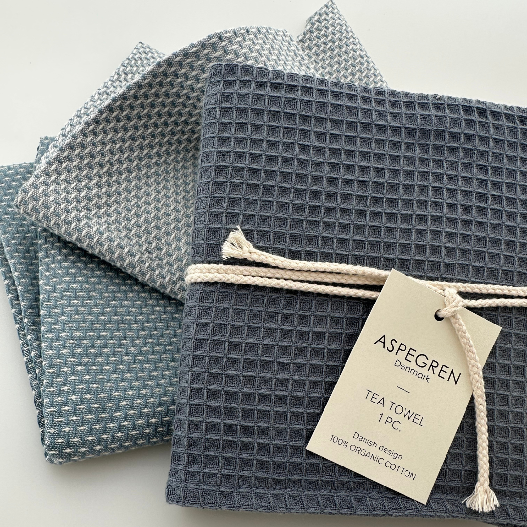 Organic Cotton Tea Towel | Blueberry