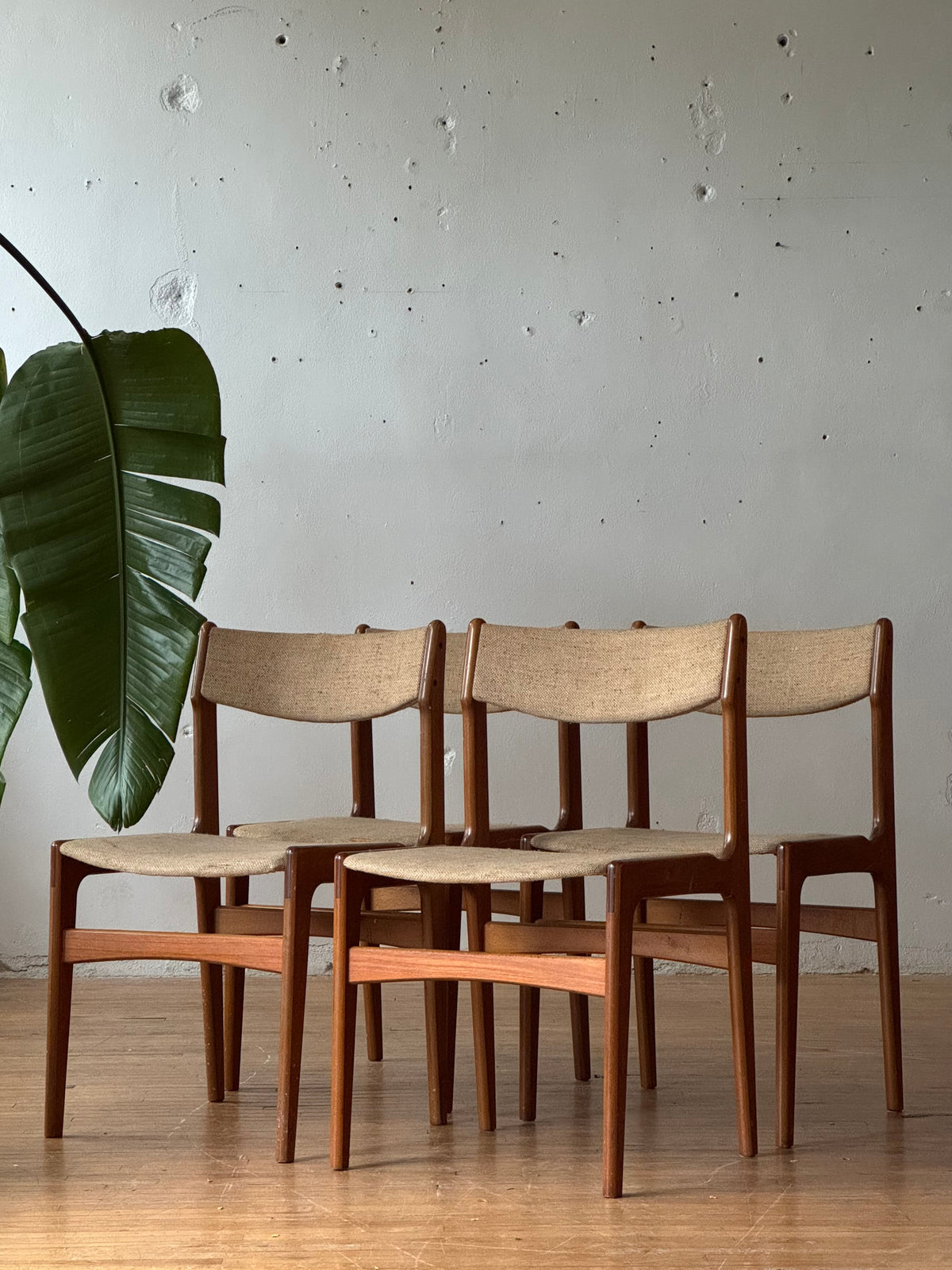 Set of 4 Erik Buch Danish Dining Chairs in Teak
