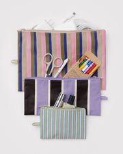 Flat Pouch Set - Candy Shop Stripes
