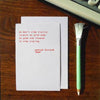 Shaw Birthday Quote Greeting Card: Euro size 3.35" x 5.12"