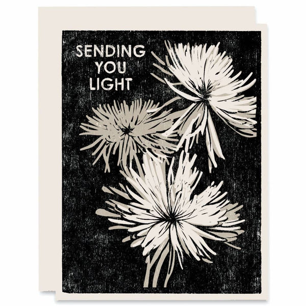 Sending You Light (Chrysanthemums) Card